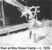 Stan at Boy Scout camp